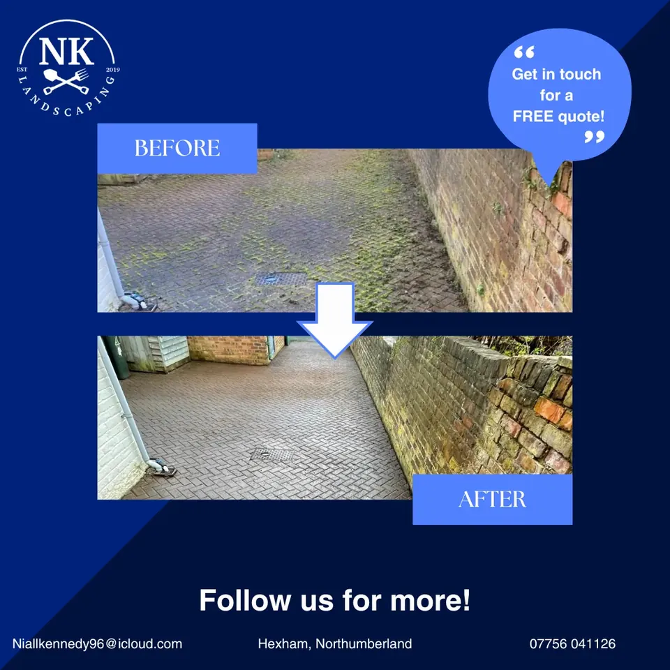NK Landscaping before and after post