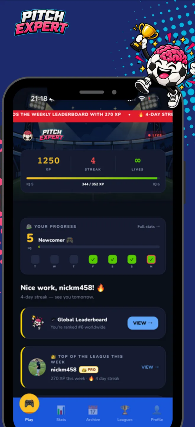 Pitch Expert app screen