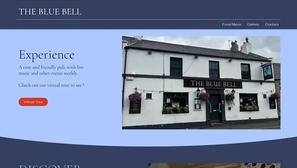 The Blue Bell pub homepage